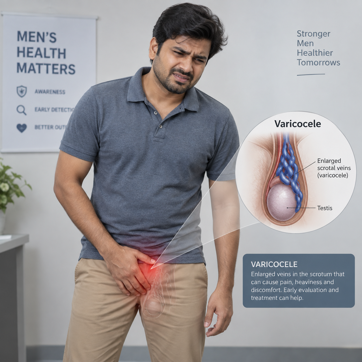 Male infertility and varicocele image placeholder